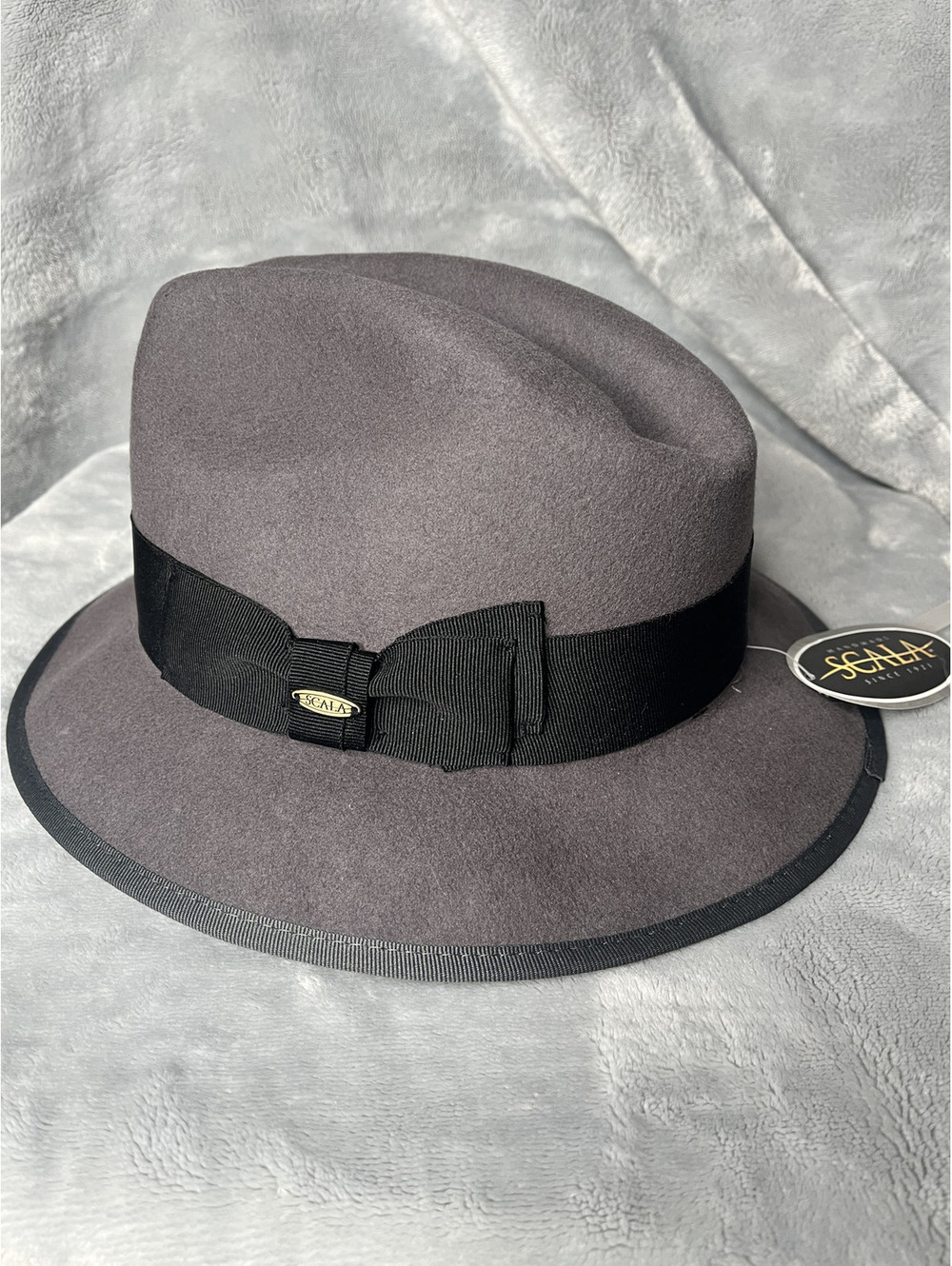 NWT Scala Men's Gray/Detroit Fedora Size Medium